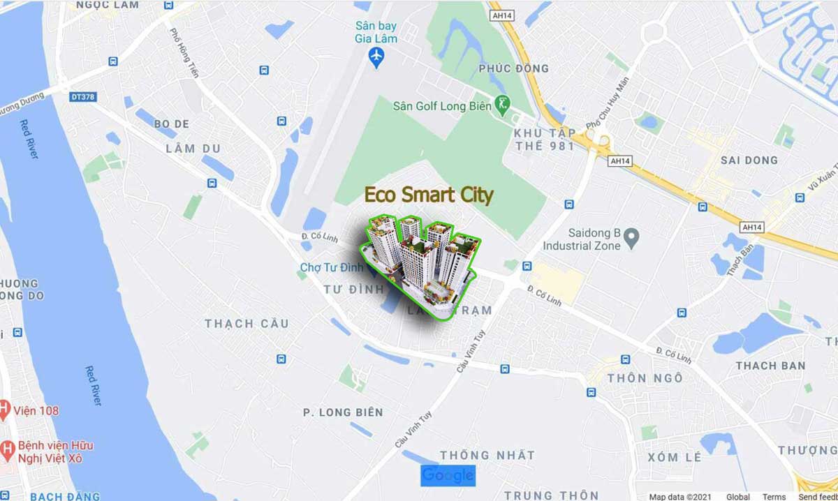 VỊ TRÍ Eco Smart City Cổ Linh Long Biên